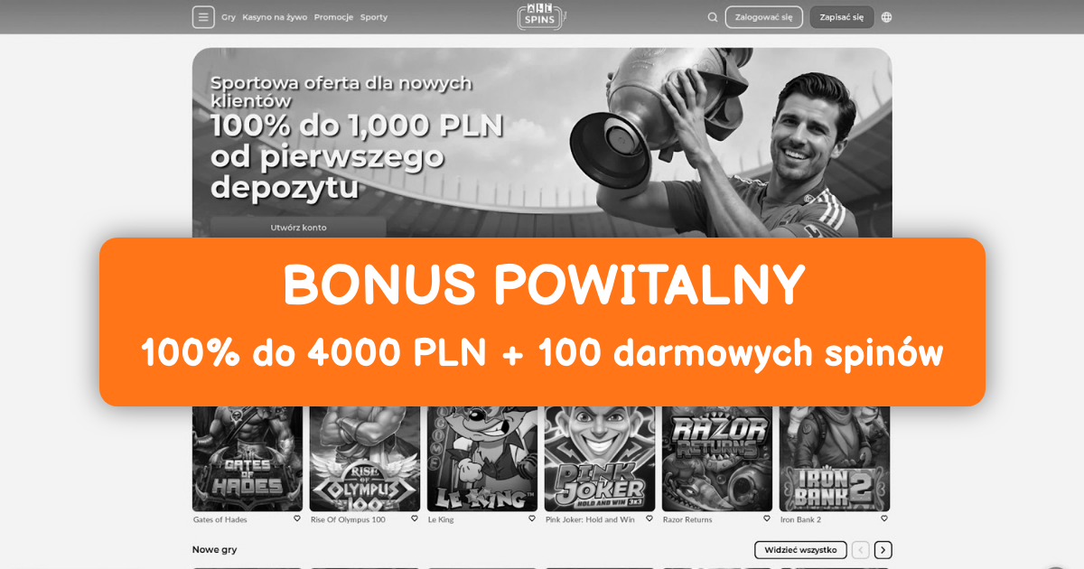 Allspins Casino: Sloty i Bonus w Polsce